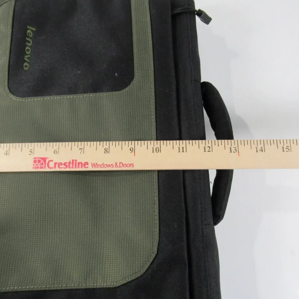 Lenovo Laptop‎ Shoulder Bag 41U253 Many Compartments Black/Olive Green